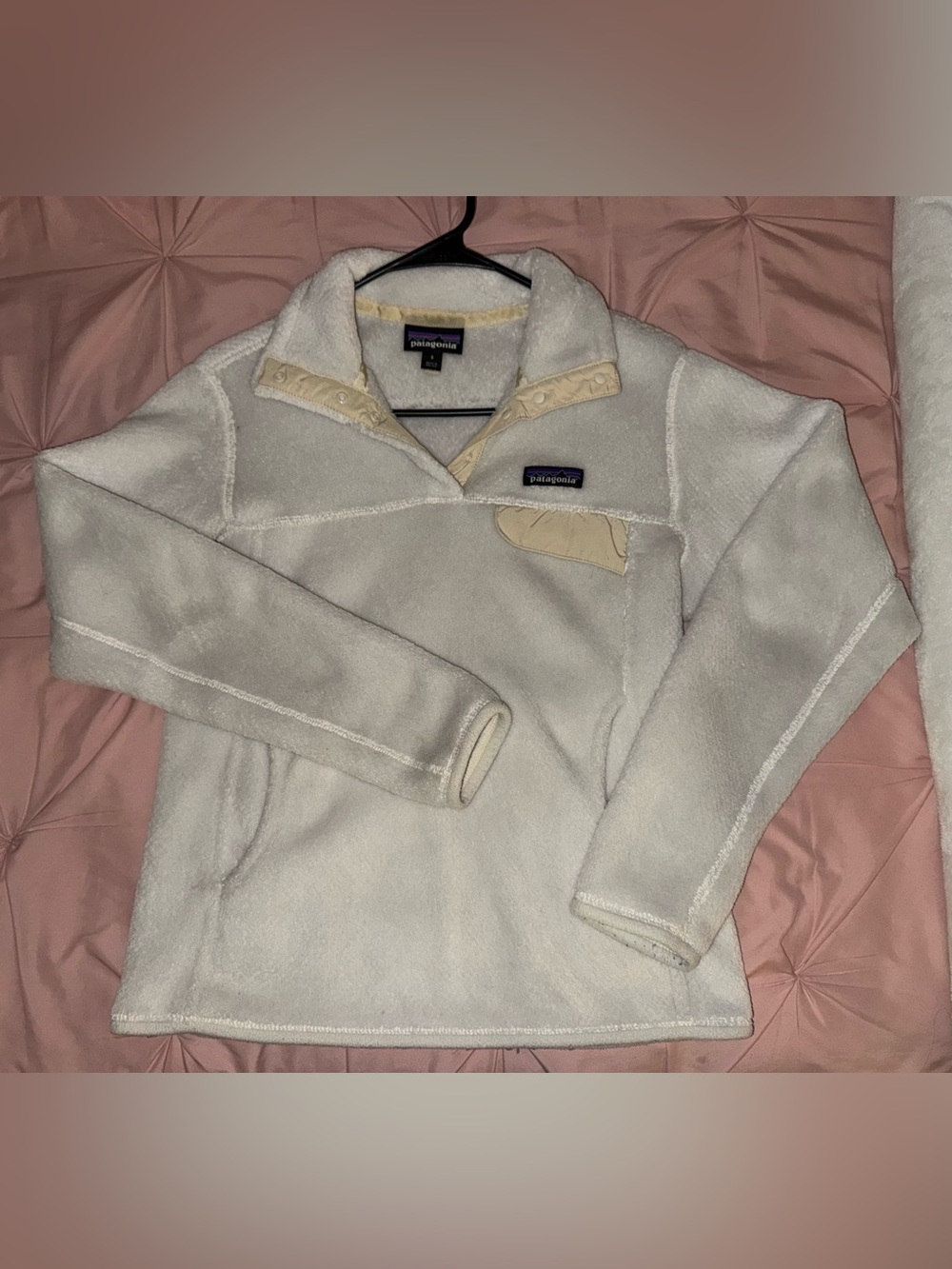 Patagonia Women's Cream Snap-T Teddy Fleece Jacket